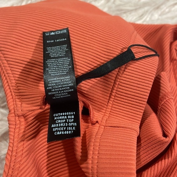 NWT Koral Korra Rib Spicey Isle Crop Top - Picture 4 of 9
